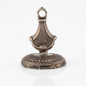 Seal for Claes Grill and Anna Johanna (I) Grill, mid-18th century.