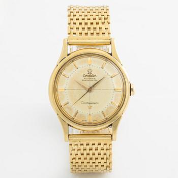 Omega, Constellation, Chronometer, "Pie Pan", wristwatch, 34.5 mm,