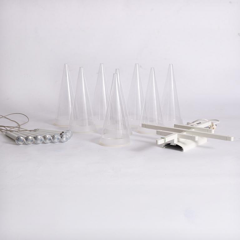 Achille & Pier Giacomo Castiglioni, a ceiling lamp, 'Fuchsia 8', Flos, Italy.