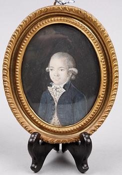 OKÄND KONSTNÄR, miniatyrer, ett par, 1700-tal.