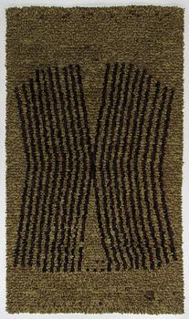 Ritva Lehikoski, matta / rya, Neovius och Solo, circa 242 x 145 cm.