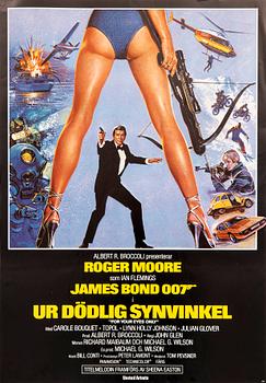 Film Poster "Ur dödlig synvinkel (For Your Eyes Only)" 1981.