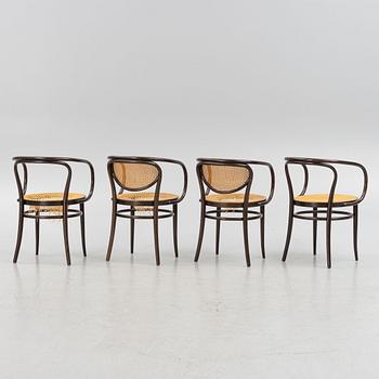 Armchairs, 4 pcs, Thonet, model "209".