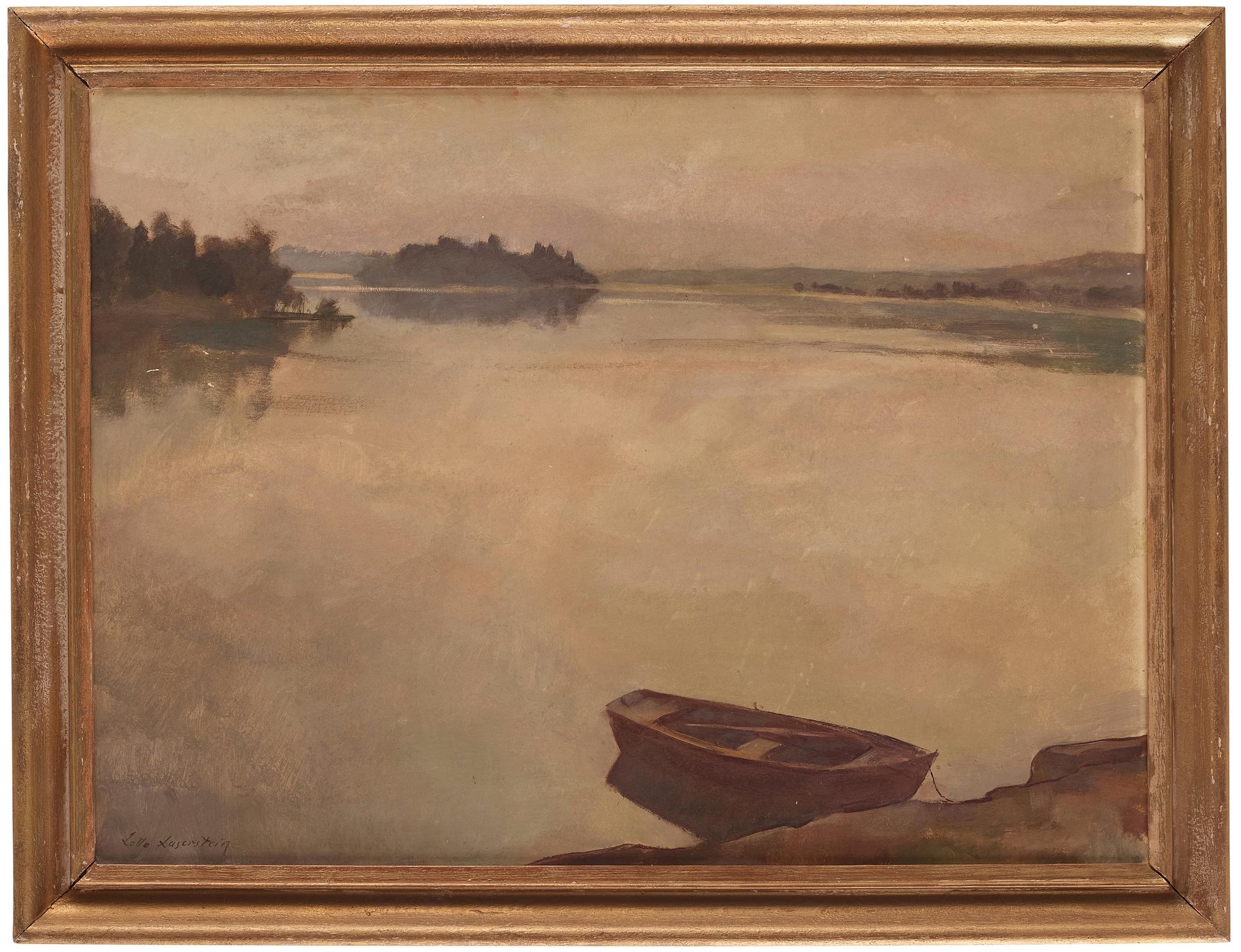 Lotte Laserstein, Skymning över sjö.