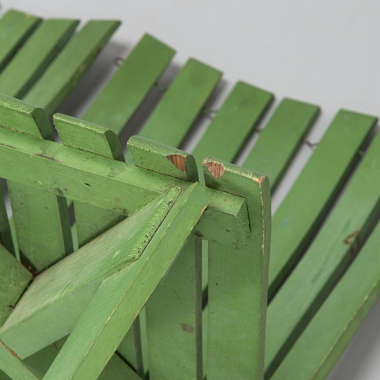 Alvar & Aino Aalto, Four early 1950s 'Aurinko' (Sun-serial) garden chairs, model 910  for O.Y. Huonekalu- ja Rakennustyötehdas A.B.