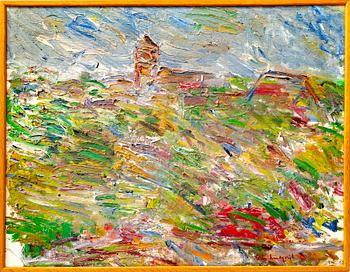 Gösta Lindqvist, oil on canvas signed.