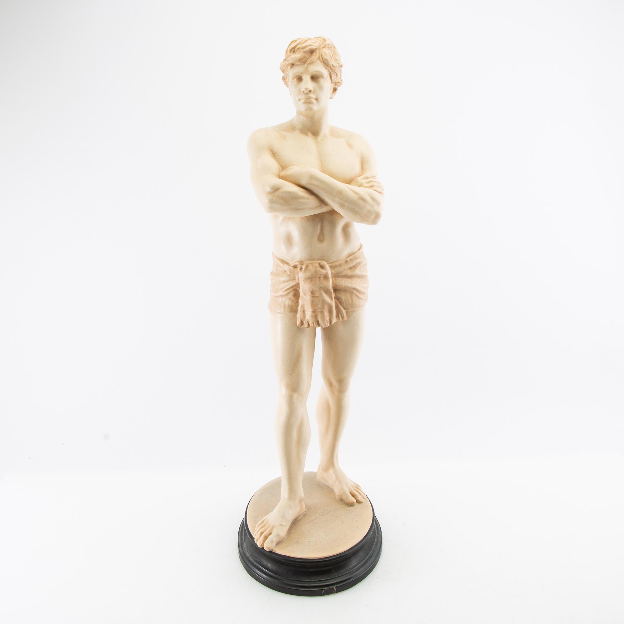 John Börjeson, after the sculpture "The Swimmer" painted plaster.