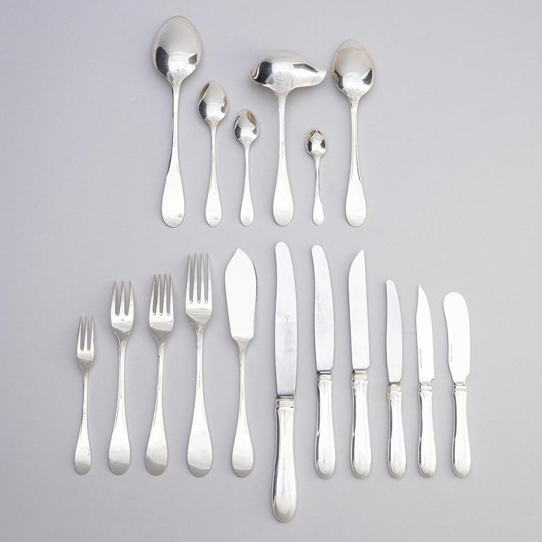 A silverware set, model 'I', 167 pieces, W.A. Bolin, Stockholm 1924-1944.
