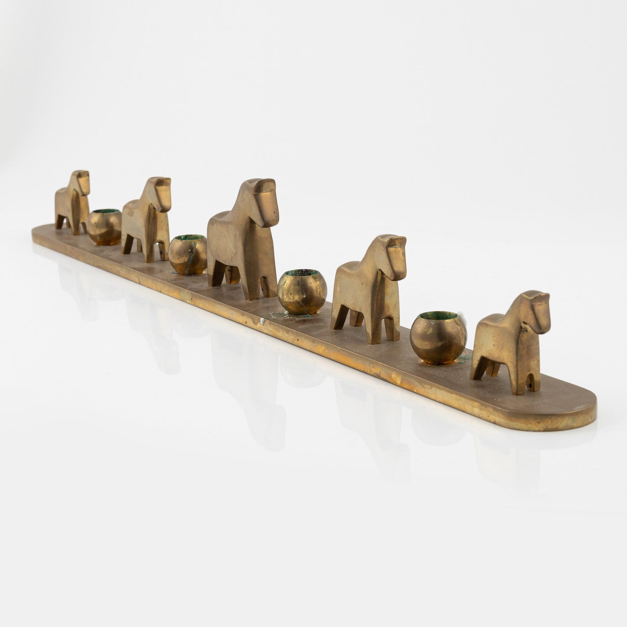 Lotta Horn, a brass candlestick, Rejmyre Mässingsbruk.