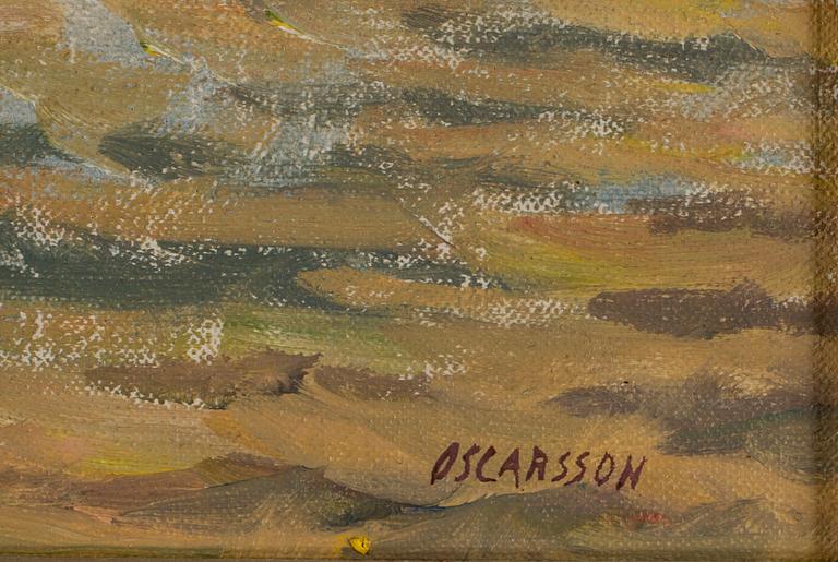 BERNHARD OSCARSSON, olja, sign.