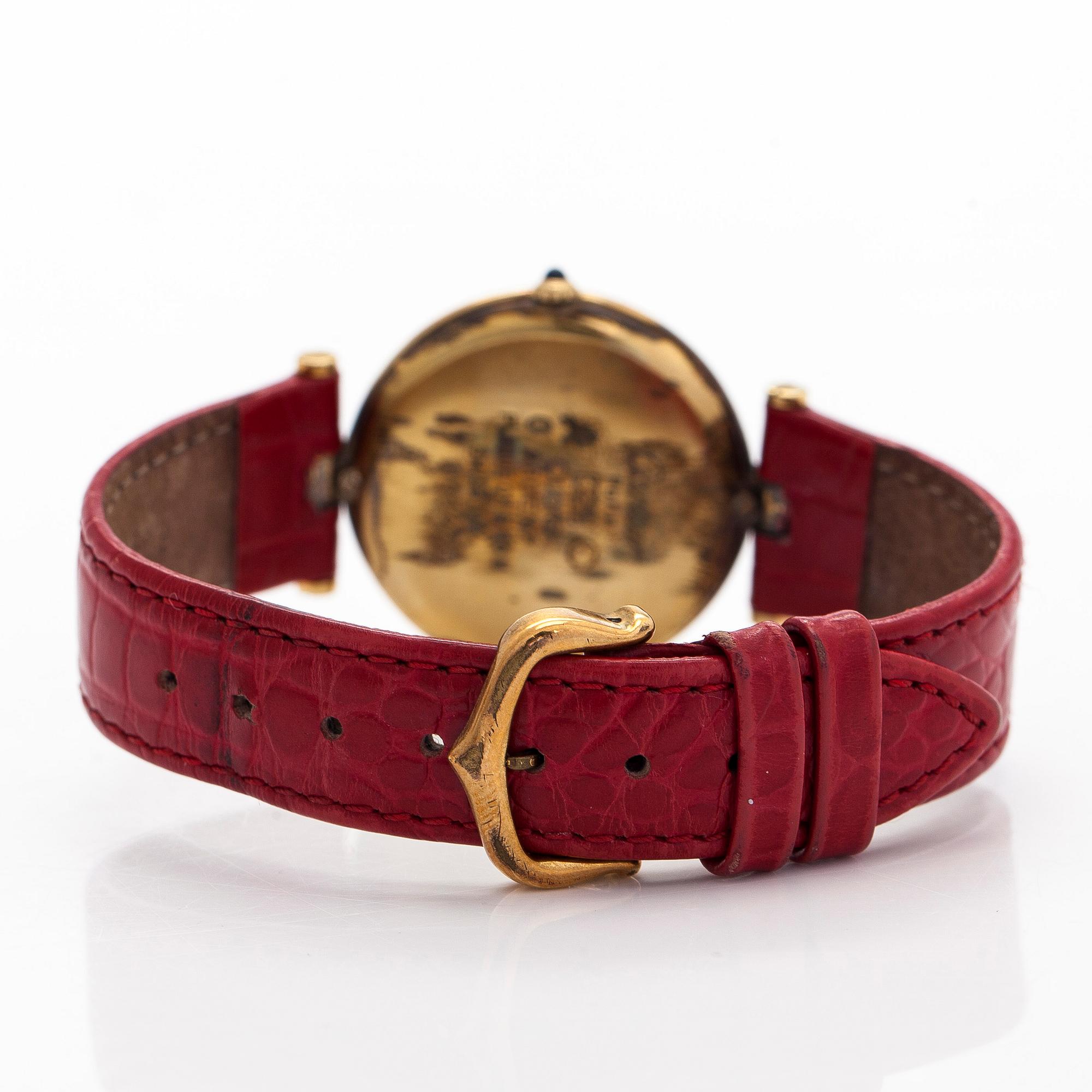 Cartier, must de Cartier, Vendôme, rannekello, 30 mm.