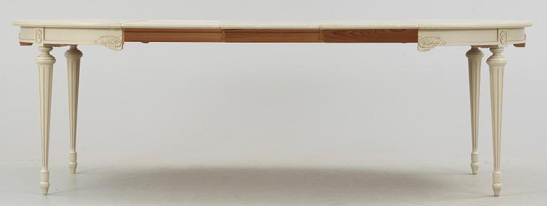 MATSALSGRUPP, 13 delar, gustaviansk stil, Alsterbro möbeltillverkning, 1900-tal.