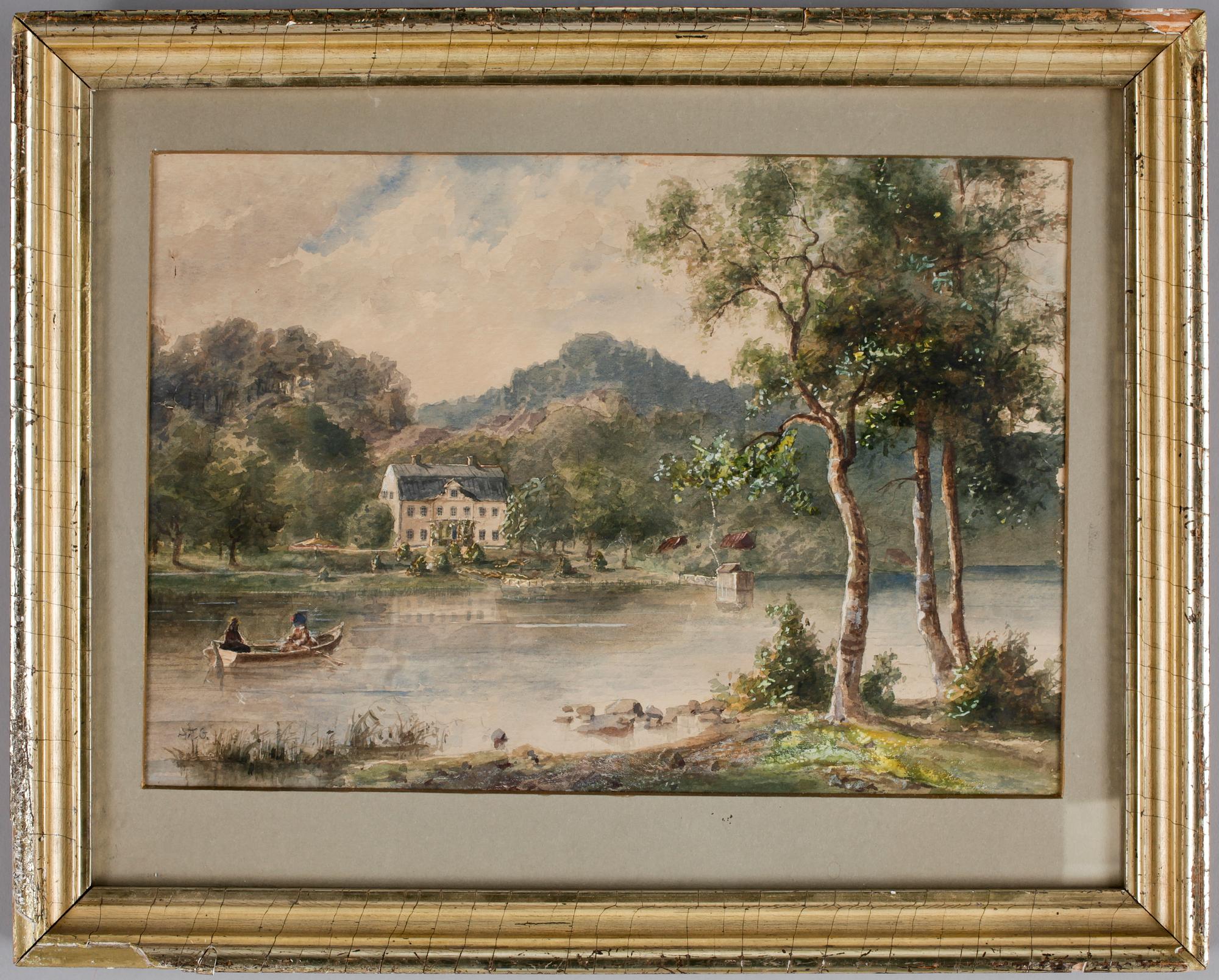 ALBERT THEODOR GELLERSTEDT, akvarell, sign.