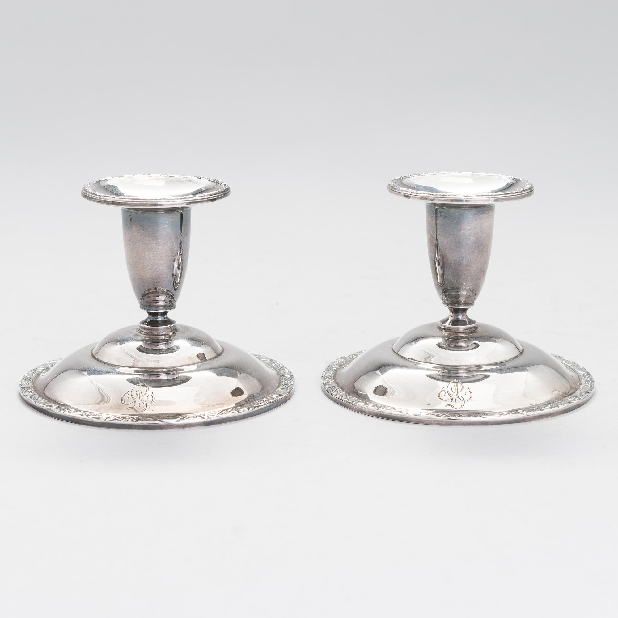 LJUSSTAKAR, 5 st, silver, finska stämplar, 1967-2006.