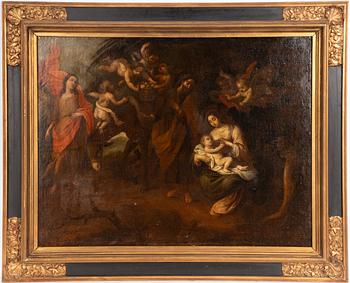 Spanish school, Seville, 17th century, The Flight into Egypt.