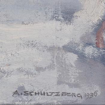 Anshelm Schultzberg, oil on canvas, signed and dated 1936.