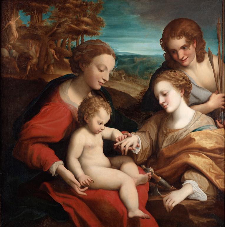 Antonio Allegri Correggio After, The Mystic Marriage.