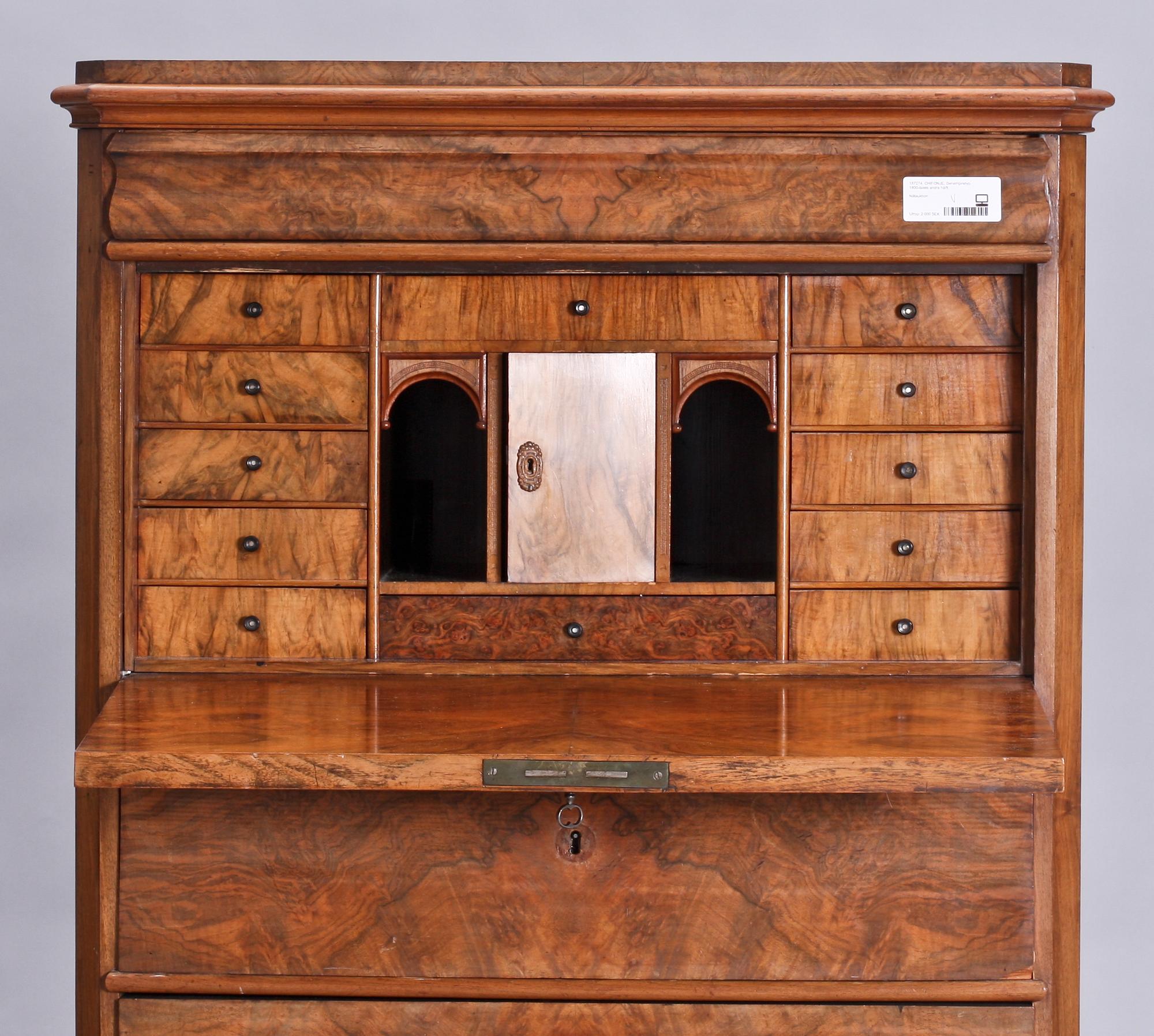 CHIFFONJE, senempiretyp, 1800-talets andra hälft.