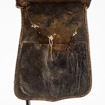 A Swedish cavelry leather bag model 1814.