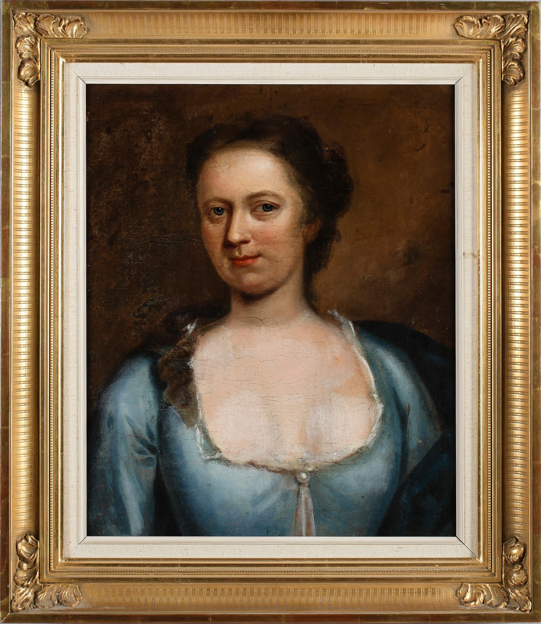 OIDENTIFIERAD KONSTNÄR, olja på duk, uppfodrad, 1700-/1800-tal.