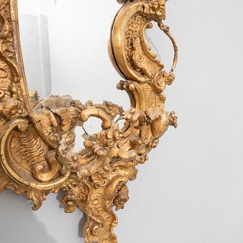 Mirror sconces a pair Neo-Rococo late 19th century.