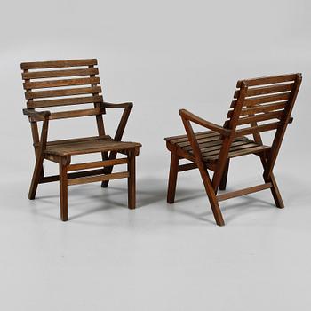 TRÄDGÅRDSGRUPP, 7 delar, "Bergshamra", Carl Malmsten, Igelstaverken, 1900-talets andra hälft.