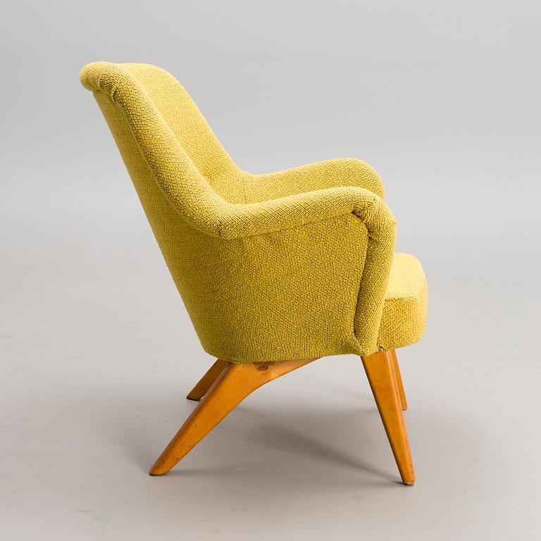 CARL GUSTAF HIORT AF ORNÄS, fåtölj,  "Pedro", tillverkare Hiort Tuote Puunveisto Oy - Träsnideri Ab, 1900-talets mitt.