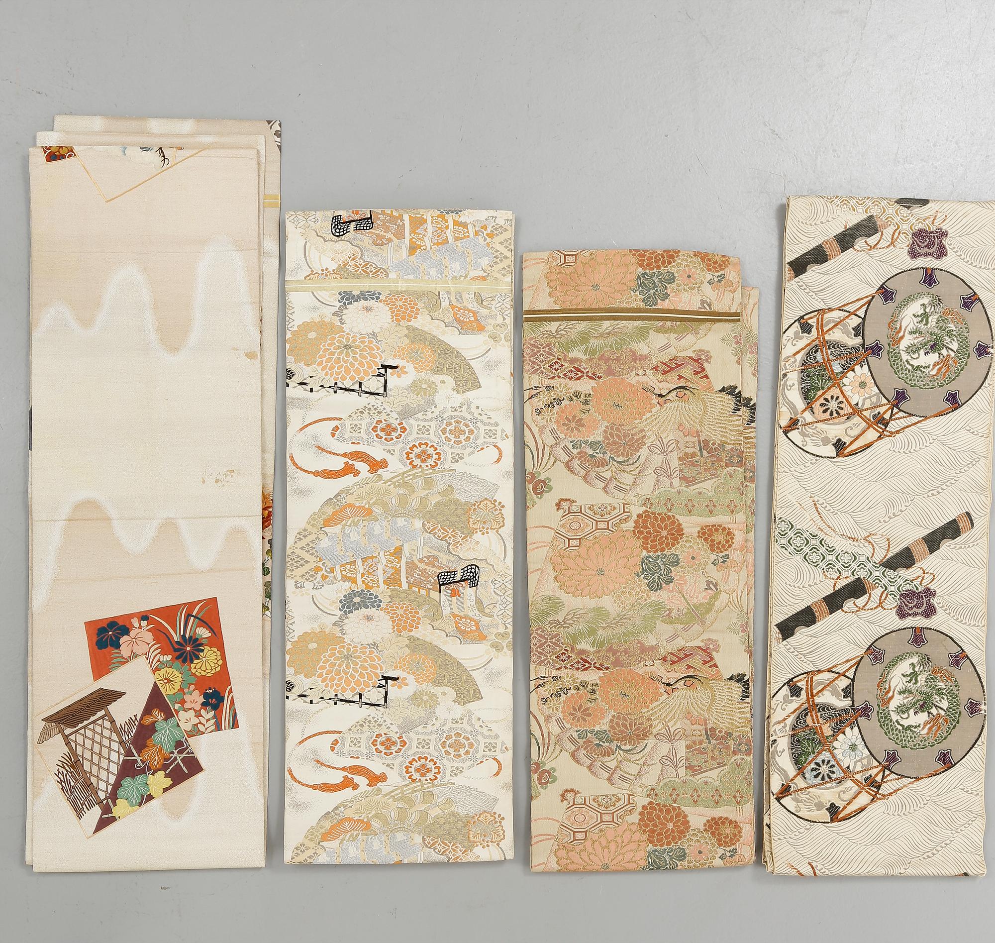 OBISKÄRP, 4 st, Japan 1900-tal.