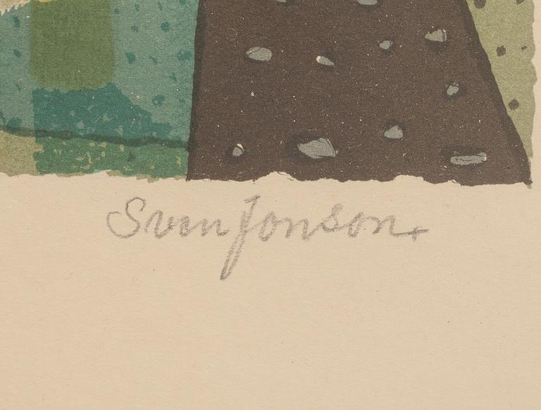 SVEN JONSON, färglitografi, signerad och numrerad 173/300.
