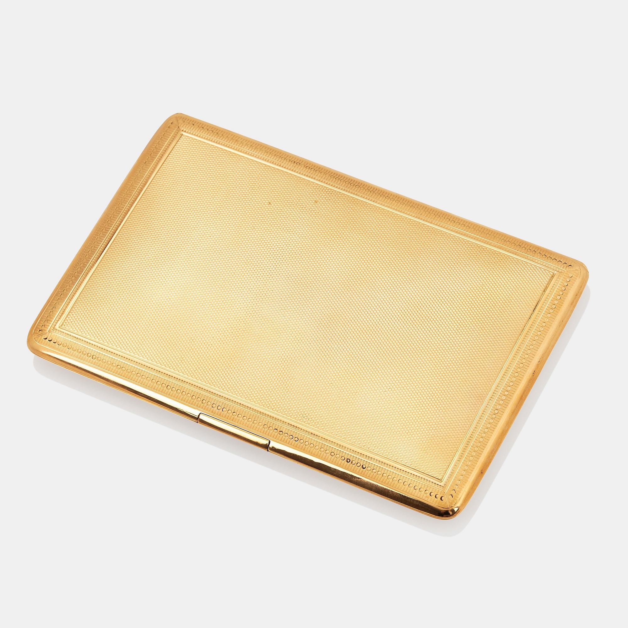 Cigarettetui 18K guld, Mappin & Webb.
