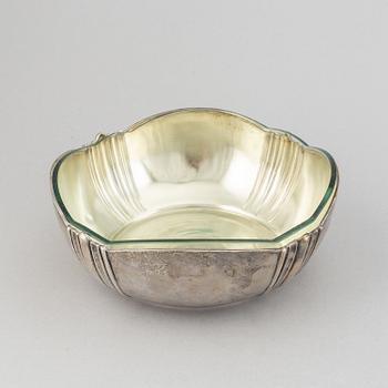 Skål, Silver och glas, Finland, 1923.