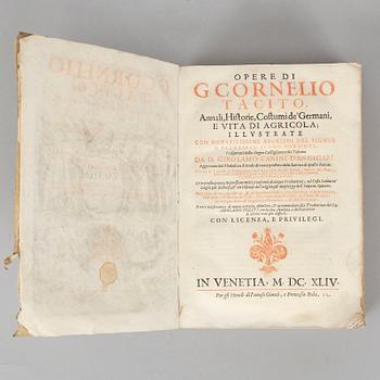 Tacitus in Italian, Giunta, 1644.