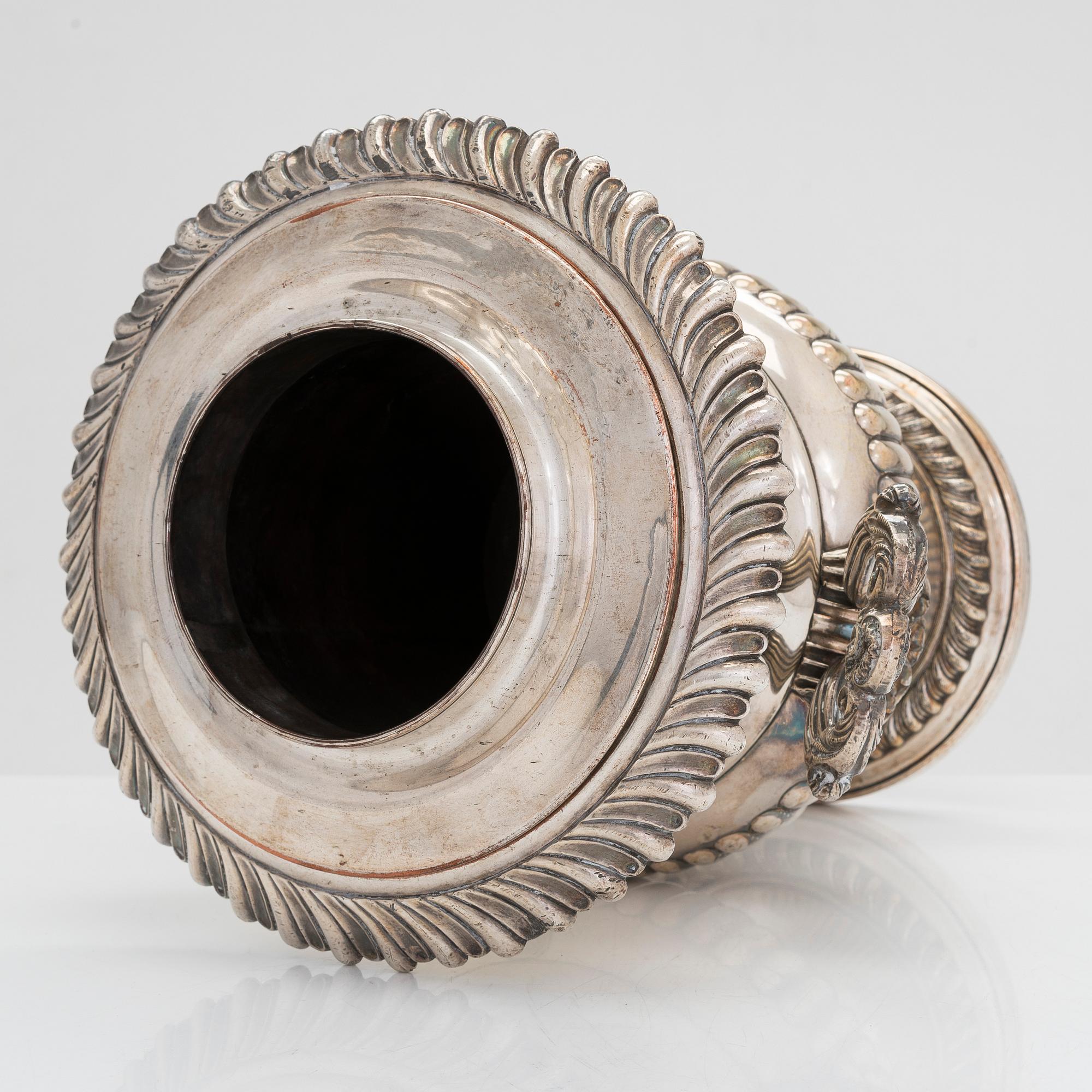 A Viennese silver plated champagne / wine cooler, from Mayerhofer, Austria.