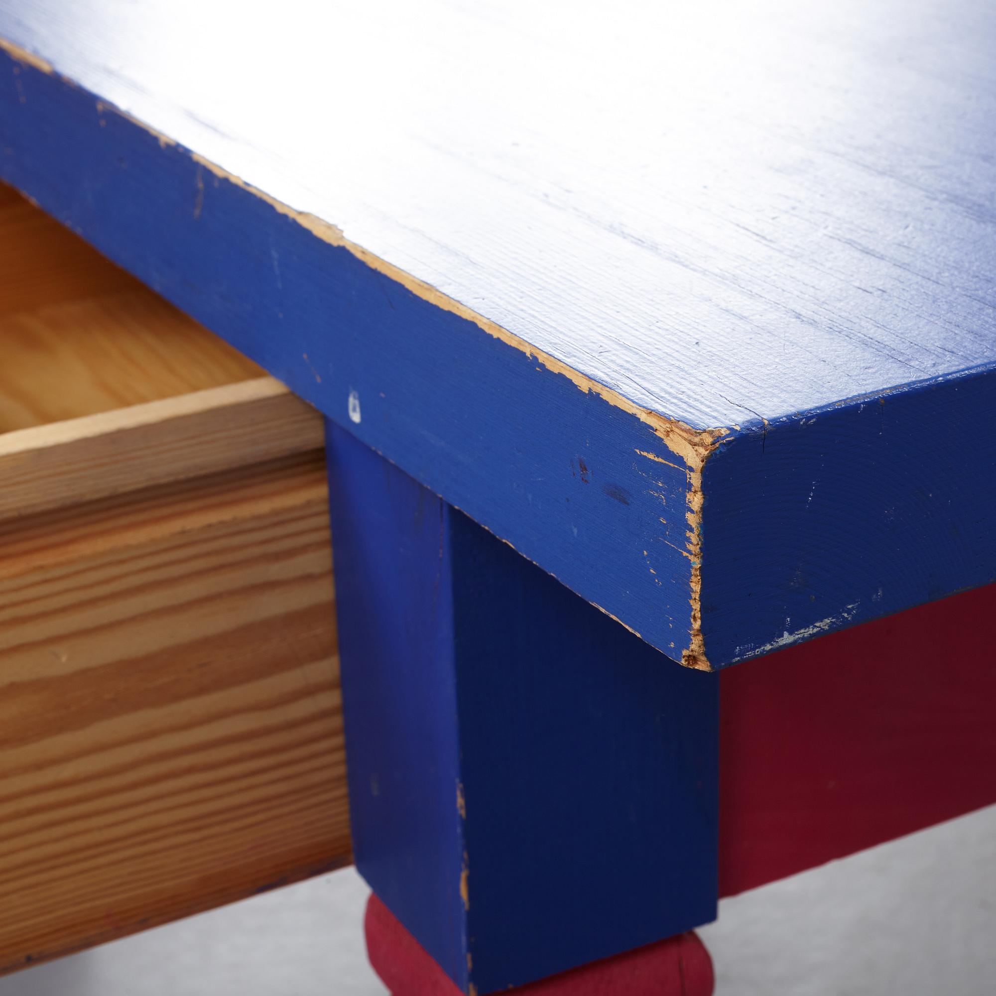 An Erik Höglund mirror and table, Eriksmåla Sweden.