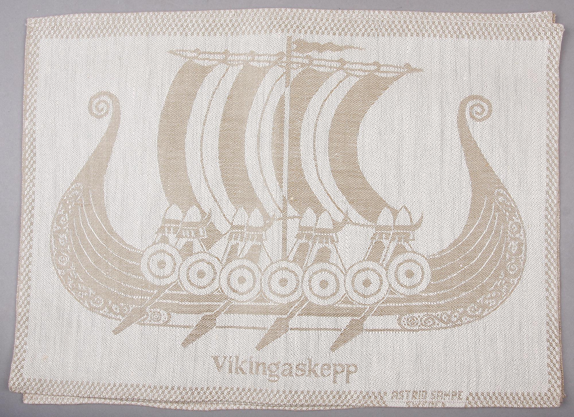 BORDSTABLETTER, textil 6 st bla design Astrid Sampe.