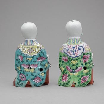 FIGURINER, ett par, Kina, 1800-tal.