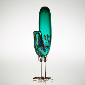 An Alessandro Pianon 'Pulcino' glass bird, Vistosi, Italy, 1960's.