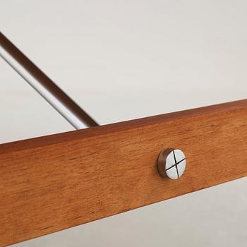 HANS J WEGNER, a "AT325A" teak and steel desk, Andreas Tuck, Denmark 1960's.