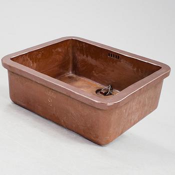 TVÄTTHO/HANDFAT, stengods. Höganäs, 1900-talets första hälft.