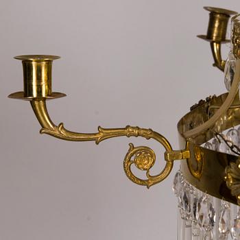 A MID 19TH CENTURY CHANDELIER.