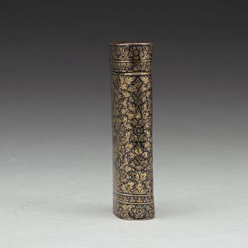 ASK med LOCK, förgylld silver niello. Thailand, 1800-tal.