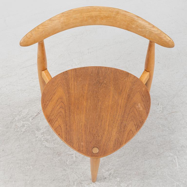 Hans J Wegner, a 'Hjerte-stolen' chair, Fritz Hansen, Denmark.