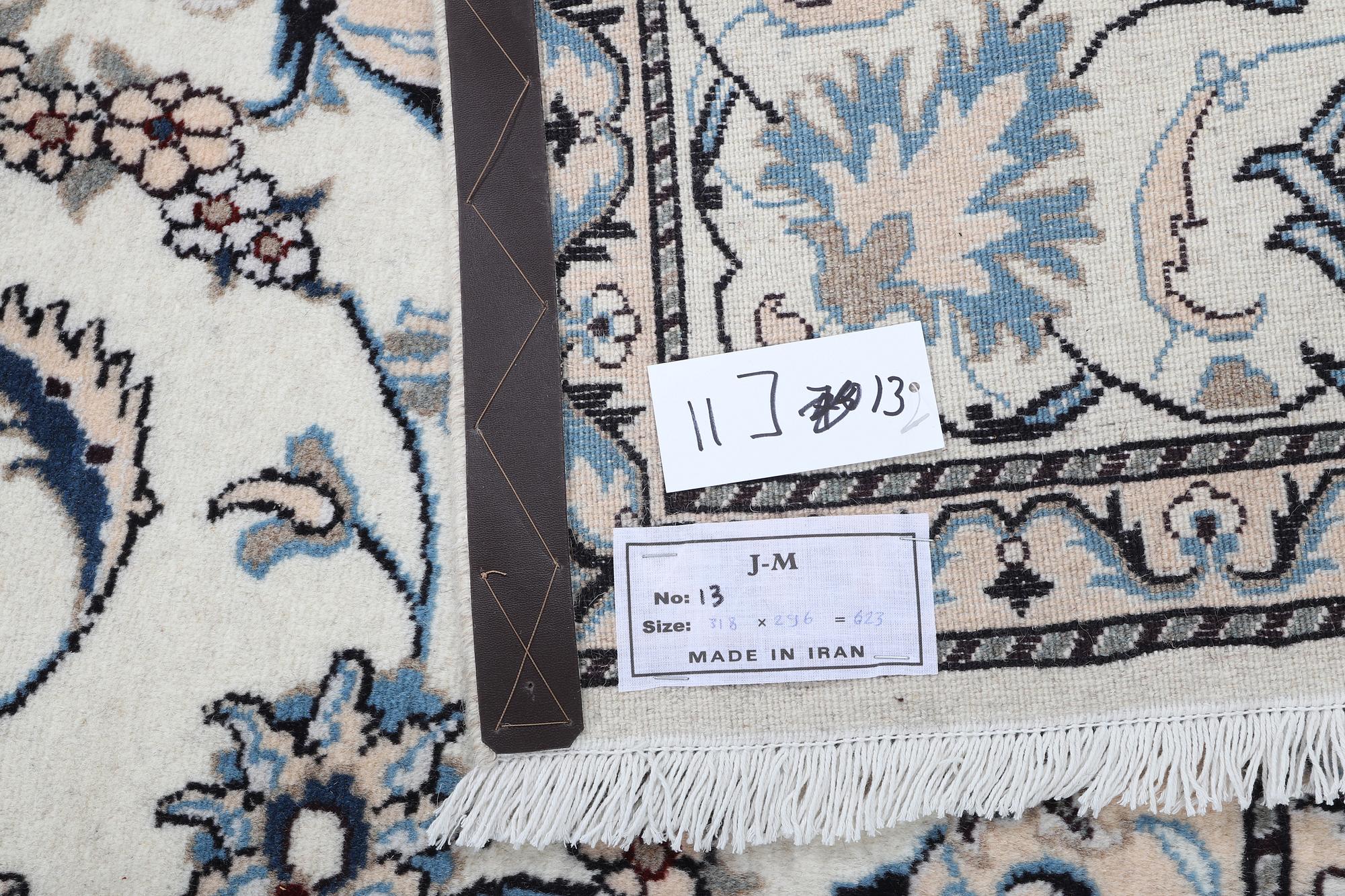 Matto, Nain, part silk, 9 LAA, ca 318 x 196.