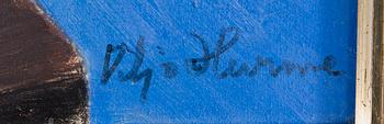 VILJO HURME, oil on canvas, on both sides, signed.