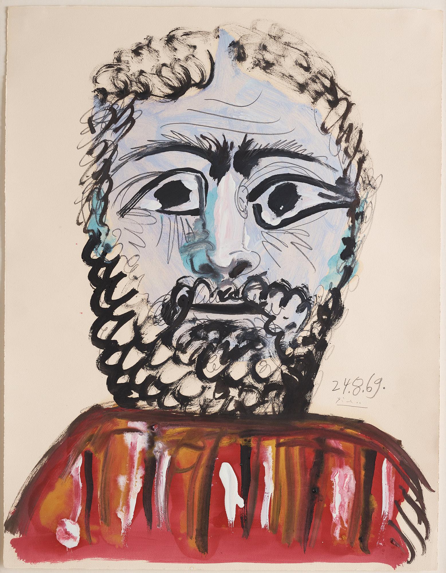 Pablo Picasso, "Buste d'homme".