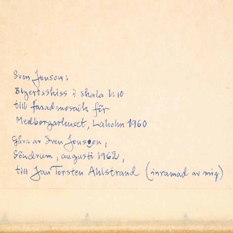 Sven Jonson, blyertsteckning.