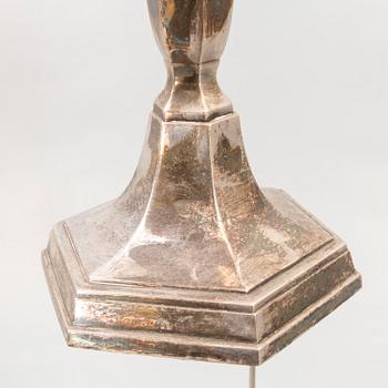 An epns table lamp around 1900.