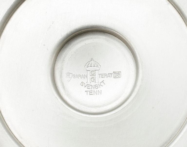 LJUSSTAKAR, ett par, tenn, C.G. Hallberg, 1930.