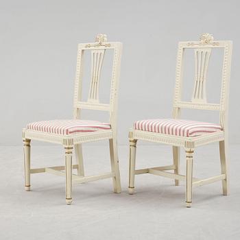 STOLAR, ett par, sengustavianska, Lindome, omkring 1800.