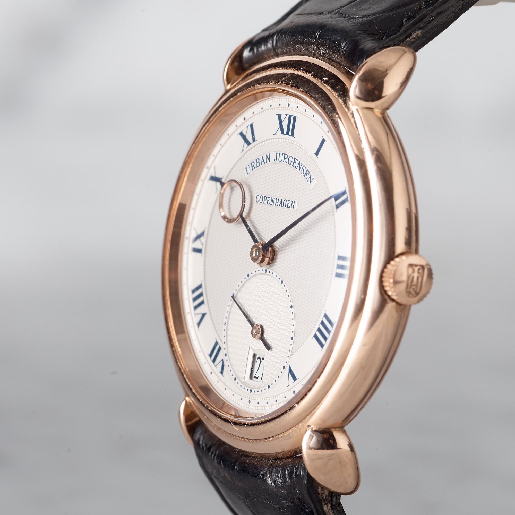 URBAN JÜRGENSEN, Copenhagen, Reference 8, armbandsur, 37 mm,